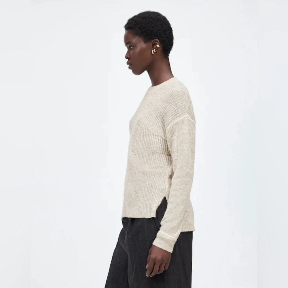 Madewell Ribbed Lightweight Alpaca-Blend Crewneck Sweater XL - Picture 7 of 7